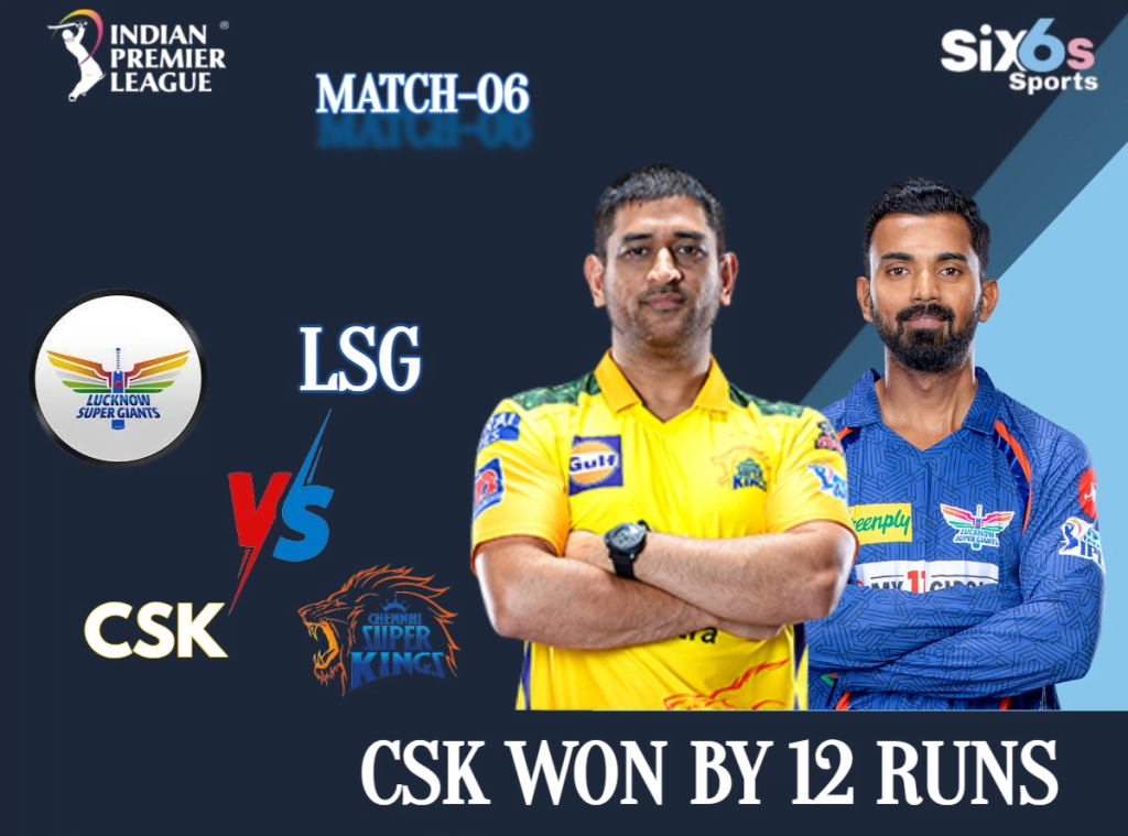 CSK vs LSG Six6s