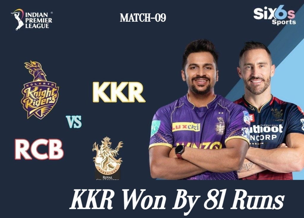 KKR vs RCB Six6s