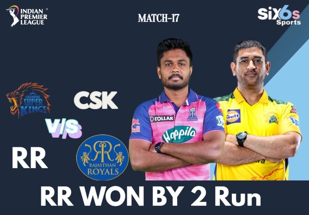 CSK vs RR Six6s