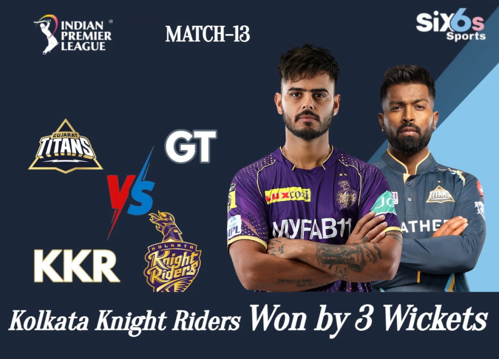 GT VS KKR MATCH-13 IPL2023 SIX6S