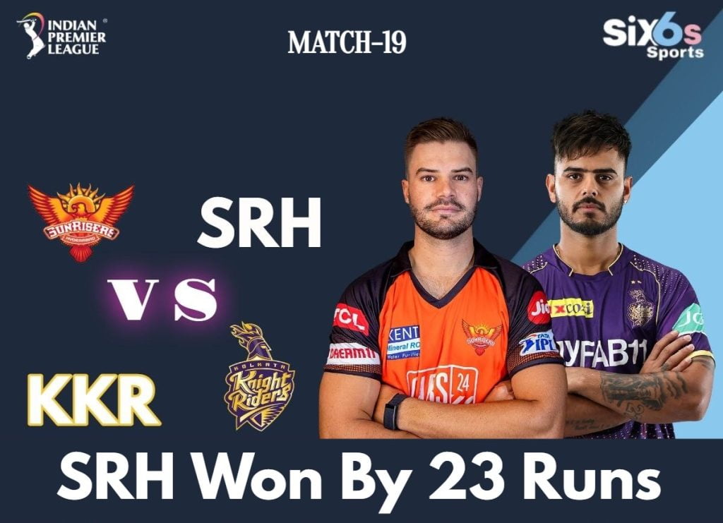 SRH vs KKR Six6s