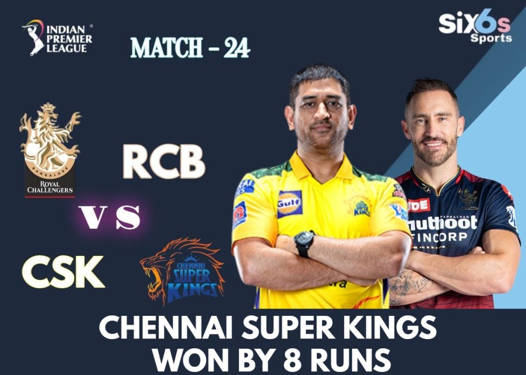 RCB VS CSK Six6s