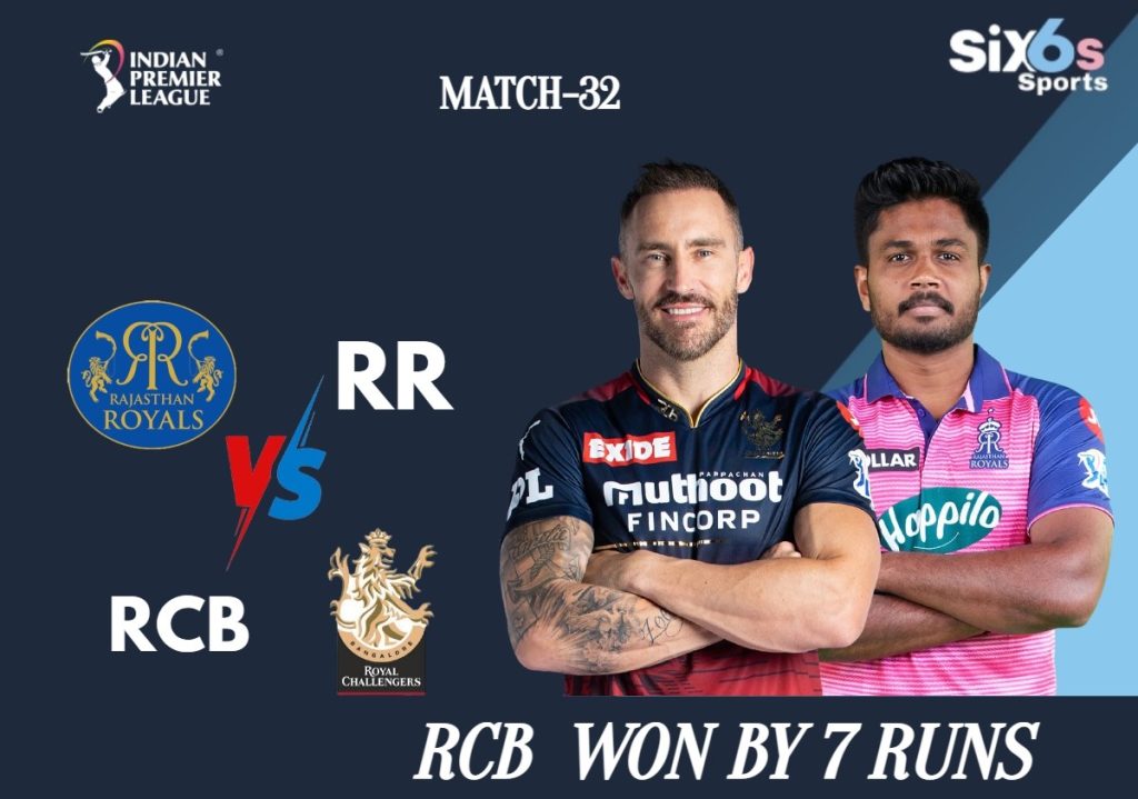 RCB VS RR Six6s