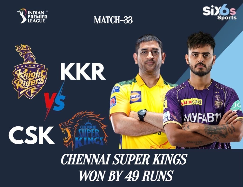 KKR VS CSK Six6s