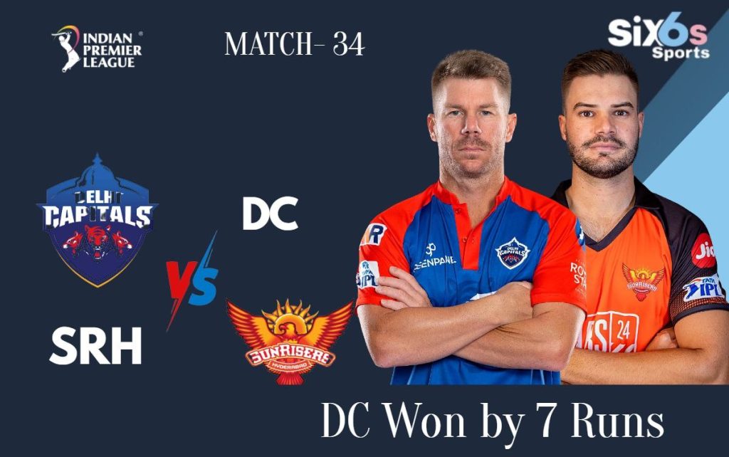 SRH VS DC Six6s