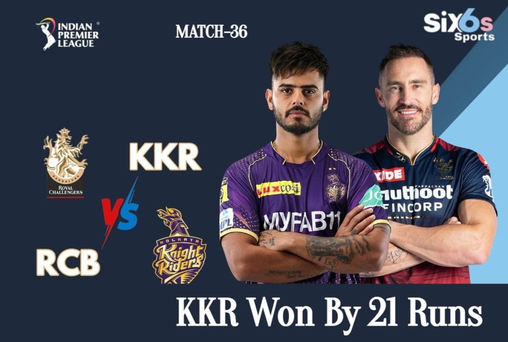 RCB VS KKR Six6s