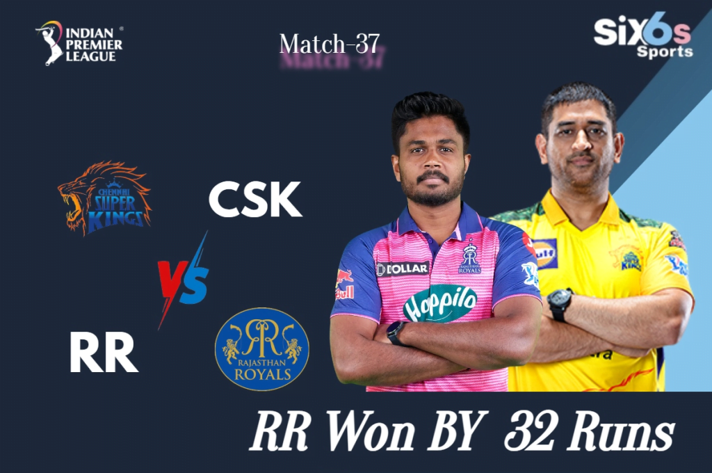 RR VS CSK Six6s