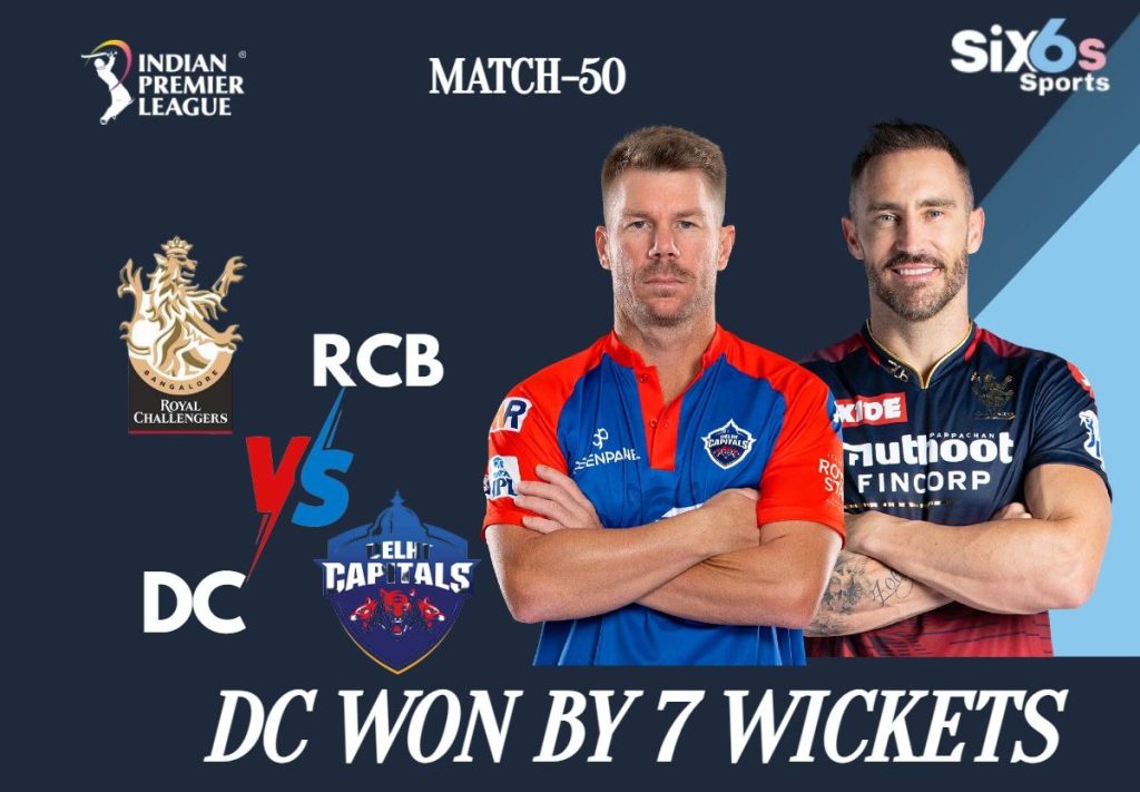 DC VS RCB Six6s