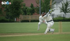 players playing cricket in the ground