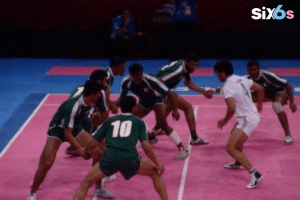 Kabaddi Pro Players playing kabaddi World Cup game with each other