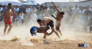 Kabaddi Pro Players playing kabaddi World Cup game with each other